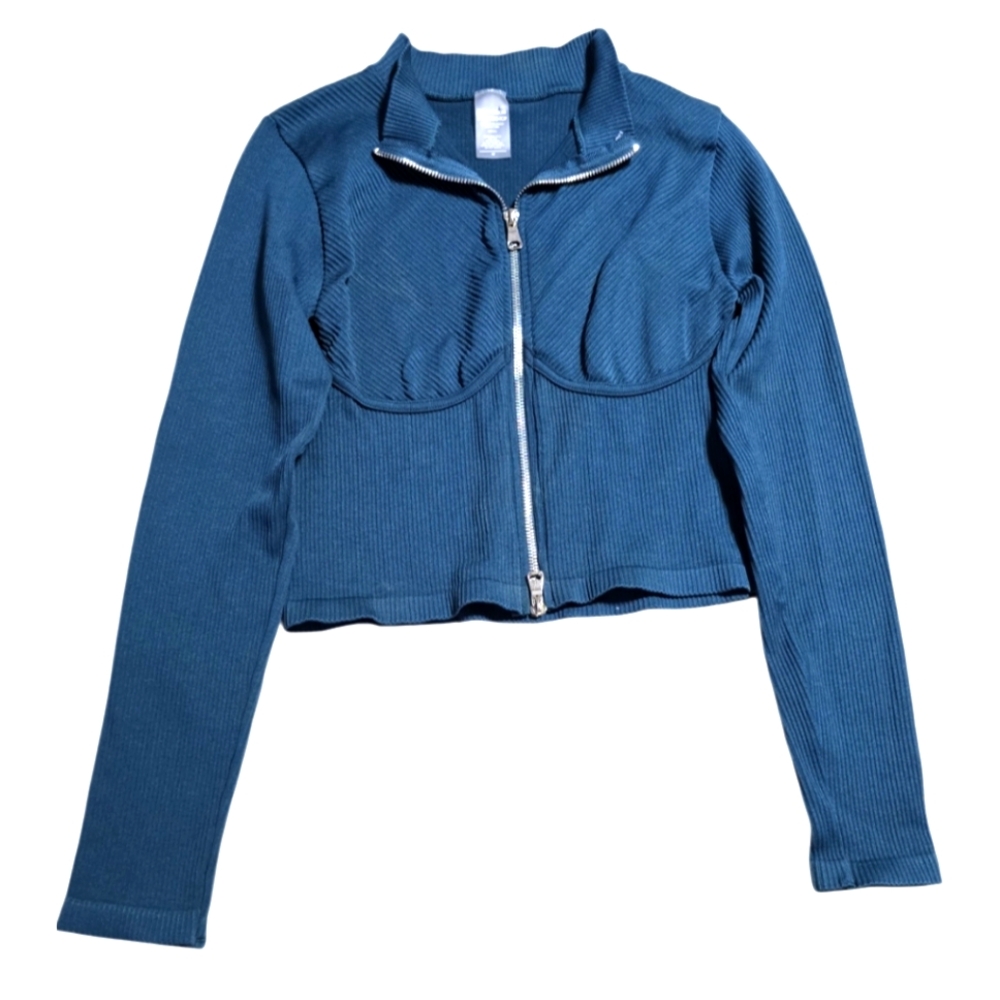 Bloom Seasons Style Women's Dark Green Zip-Up Jacket